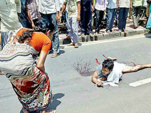 A youth killed in a road accident in Kazipet in Warangal district on Friday. A youth killed in a road accident in Kazipet in Warangal district on Friday.