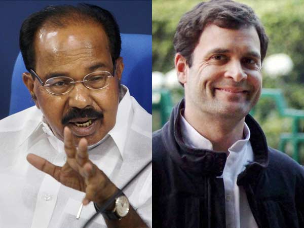 Rahul Gandhi may like to be Cong president through internal poll: Veerappa Moily Rahul Gandhi may like to be Cong president through internal poll: Veerappa Moily