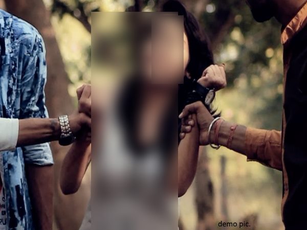 కన్నీటిపర్యాంతమైన బాధితురాలు