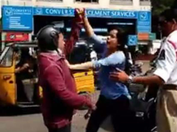 వాహనదారుడి ఫిర్యాదుతో