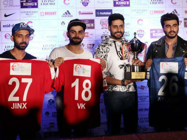 Indian cricketers vs Bollywood Football match date and venue announced Indian cricketers vs Bollywood Football match date and venue announced