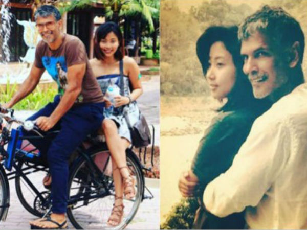 Milind Soman Posts Pic With Girlfriend Ankita Milind Soman Posts Pic With Girlfriend Ankita