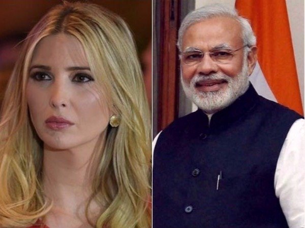 ఇవాంకా ట్రంప్, మోడీకి రోబో స్వాగతం
