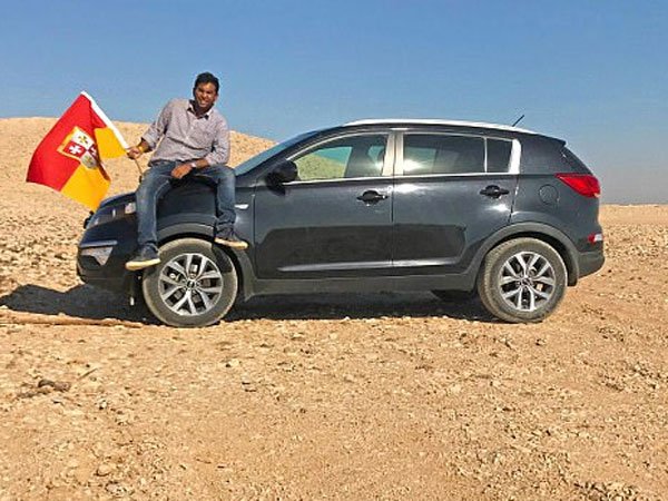Indian man claims 800-square-mile strip of land between Egypt and Sudan as his own country Indian man claims 800-square-mile strip of land between Egypt and Sudan as his own country