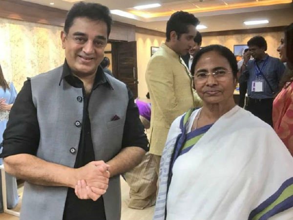 Actor Kamal Haasan says he is big fan WB CM Mamta Banerjee Actor Kamal Haasan says he is big fan WB CM Mamta Banerjee
