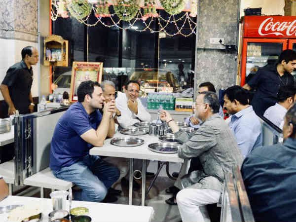 Gujarat Election: Rahul Gandhi enjoy Gujarat Food at Vapi Gujarat Election: Rahul Gandhi enjoy Gujarat Food at Vapi