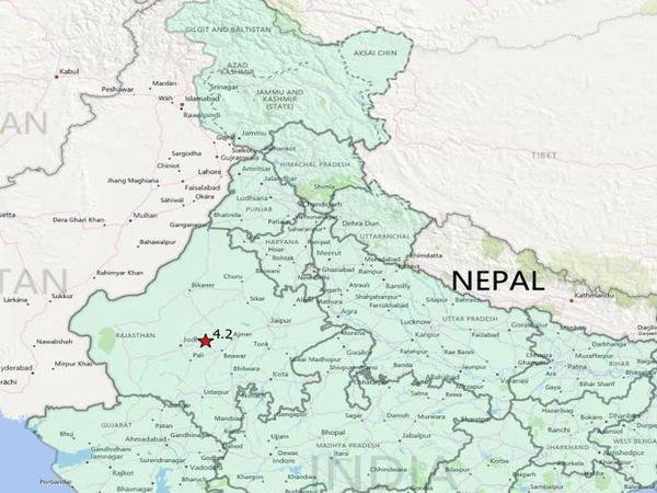 Rajasthan: Jodhpur jolted with 4.2 magnitude earthquake; no casualties Rajasthan: Jodhpur jolted with 4.2 magnitude earthquake; no casualties