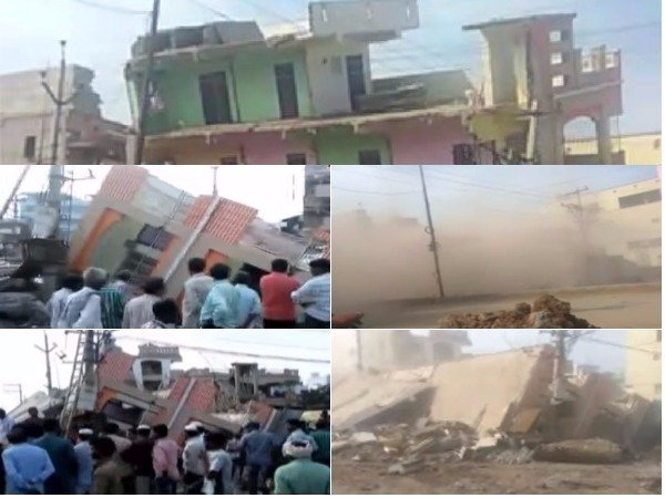 A Building Collapsed in Guntur A Building Collapsed in Guntur