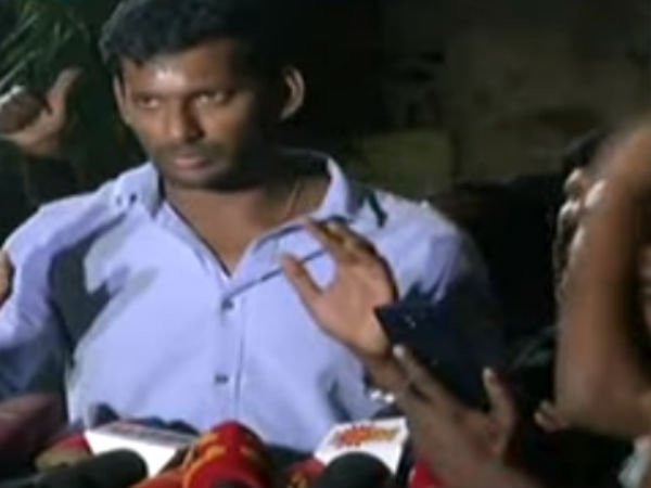 బెదిరించారని చెబుతూ విశాల్ ఆడియో విడుదల