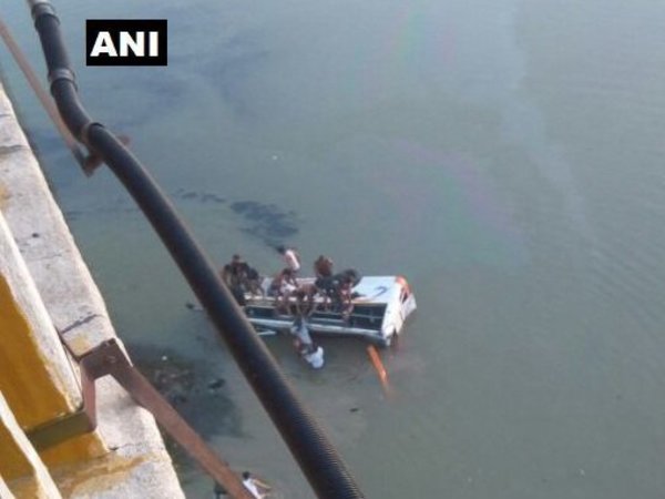 Rajasthan: Bus falls off bridge into river, 20 killed Rajasthan: Bus falls off bridge into river, 20 killed