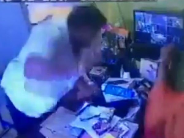 JDS leader caught on CCTV assaulting headmistress over financial dispute JDS leader caught on CCTV assaulting headmistress over financial dispute