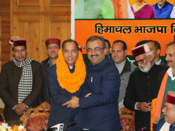 Jai Ram Thakur Takes Oath As Himachal Pradesh Chief Minister, Team BJP Attends Jai Ram Thakur Takes Oath As Himachal Pradesh Chief Minister, Team BJP Attends