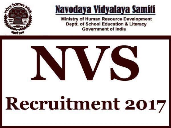 NVS recruitment 2017-18 Apply For 683 Various Posts NVS recruitment 2017-18 Apply For 683 Various Posts
