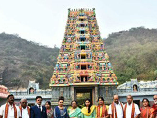President wife savita Kovind at kanaka durga temple President wife savita Kovind at kanaka durga temple