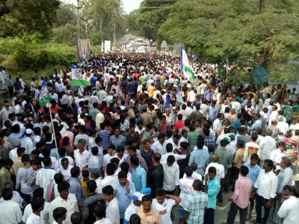 జగన్ పాదయాత్ర@50