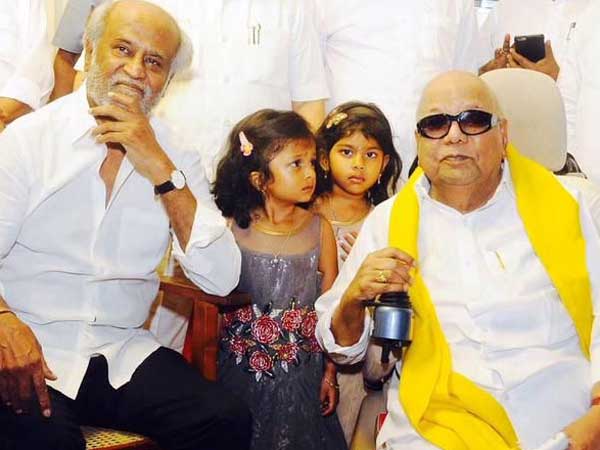 రజనీ మద్దతు, కరుణ సీఎంగా