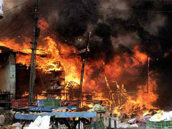Fire accident in Ramachandrapuram industrial area Fire accident in Ramachandrapuram industrial area