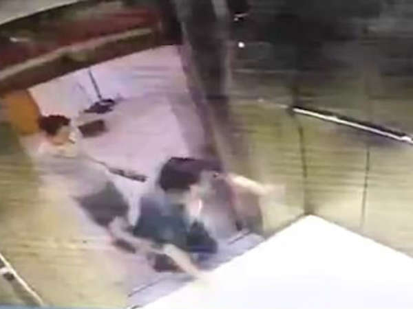 Woman in China has her leg cut off by lift doors Woman in China has her leg cut off by lift doors