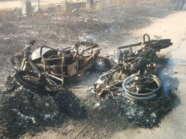 Major fire accident in medchal district Major fire accident in medchal district