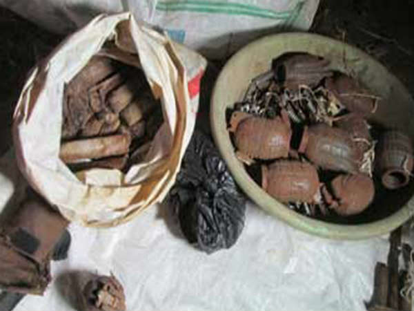 Maoist dump unearthed in Nallamala forest Maoist dump unearthed in Nallamala forest