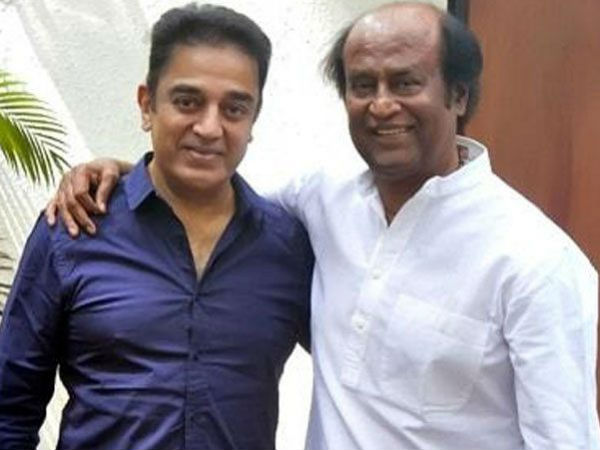 Kamal hassan meets Rajinikanth in Poes Garden Kamal hassan meets Rajinikanth in Poes Garden