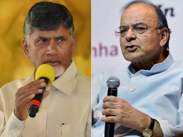 Chandrababu Naidu unhappy with Arun Jaitley statement Chandrababu Naidu unhappy with Arun Jaitley statement