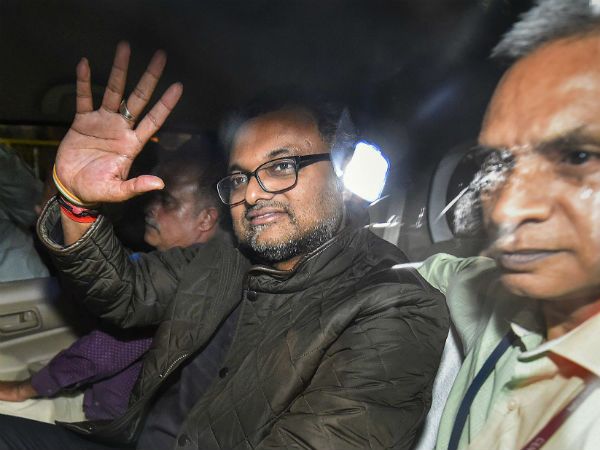 Karti sent to CBI custody in INX Media case till March 9 Karti sent to CBI custody in INX Media case till March 9