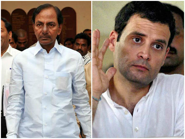 ఆరంభంలోనే కేసీఆర్కు షాక్, రాహుల్ తొలి దెబ్బ