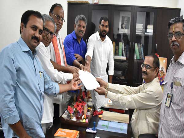 Vemireddy Prabhaka Reddy files nomination for Rajya Sabha from YCP Vemireddy Prabhaka Reddy files nomination for Rajya Sabha from YCP
