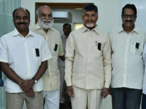 చంద్రబాబును కలిసిన సినీ ప్రముఖులు