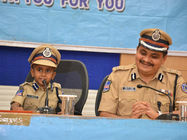 Class 2 student made Commissioner of Rachakonda Police Commissionerate for a day Class 2 student made Commissioner of Rachakonda Police Commissionerate for a day