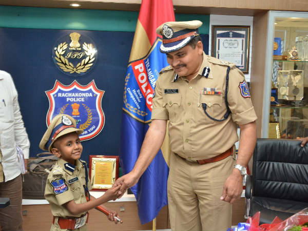 Class 2 student made Commissioner of Rachakonda Police Commissionerate for a day Class 2 student made Commissioner of Rachakonda Police Commissionerate for a day