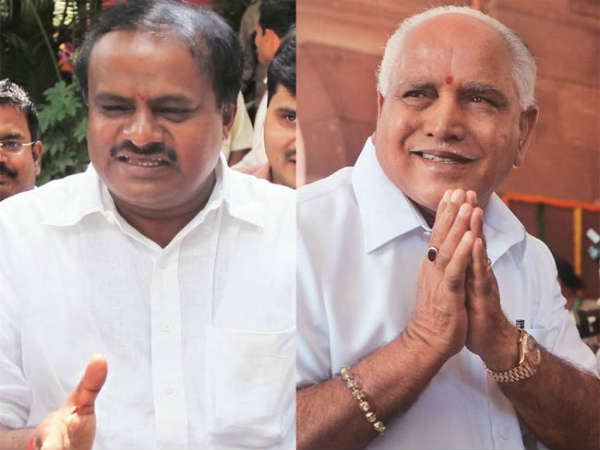 యడ్యూరప్పకు ఎదురుదెబ్బ: బీజేపీకి దేవేగౌడ సూటి ప్రశ్న, 'రేపు కుమారస్వామి ప్రమాణం'