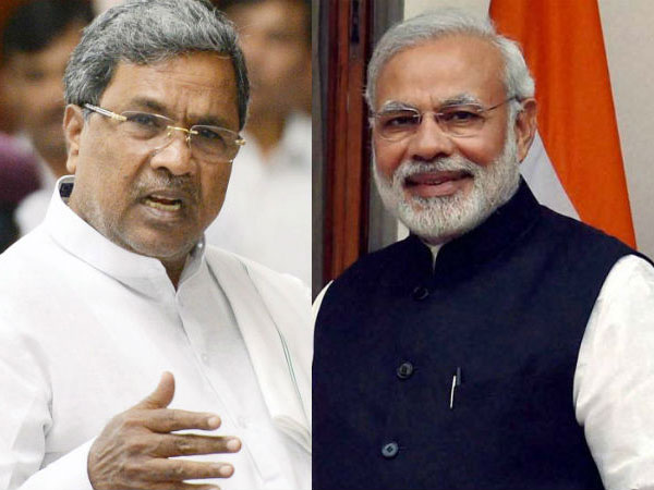 Siddaramaiah makes gaffe, praises PM Modi during rally Siddaramaiah makes gaffe, praises PM Modi during rally