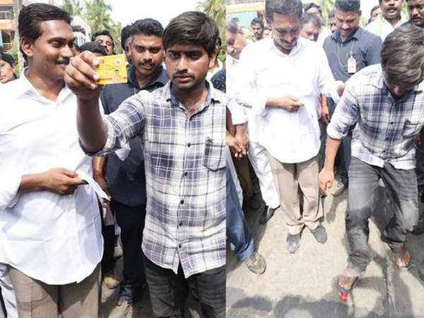 TDP activist who gave shock to Jagan TDP activist who gave shock to Jagan