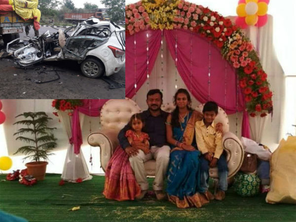 Four of family killed as car collides with stationary lorry Four of family killed as car collides with stationary lorry