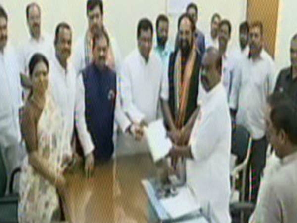 Telangana Congress leaders meet Speaker on party MLAs suspension Telangana Congress leaders meet Speaker on party MLAs suspension