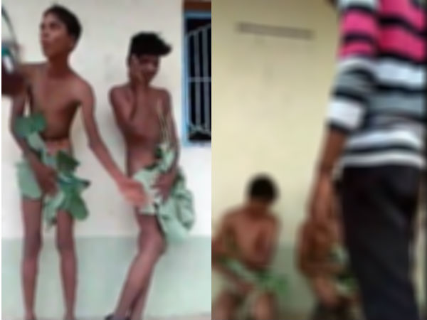 Dalit boys paraded naked in a village in Maharashtra Dalit boys paraded naked in a village in Maharashtra