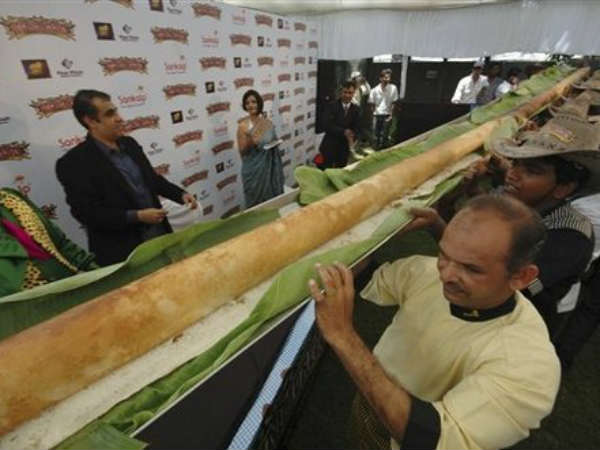 The biggest Dosa for the Guinness book of records: Krishna District collector Lakshmikantam The biggest Dosa for the Guinness book of records: Krishna District collector Lakshmikantam