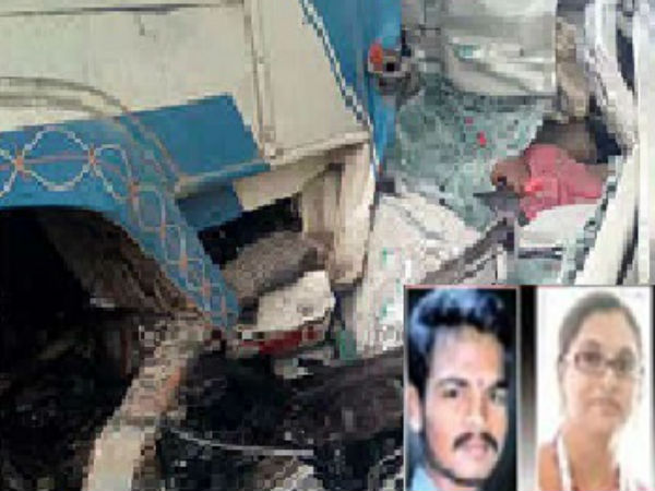 Four of a family killed in road accident at Prakasam district Four of a family killed in road accident at Prakasam district