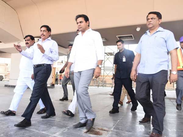 KTR inspects Hyderabad Metro Rail trail run from Ameerpet to LB Nagar KTR inspects Hyderabad Metro Rail trail run from Ameerpet to LB Nagar