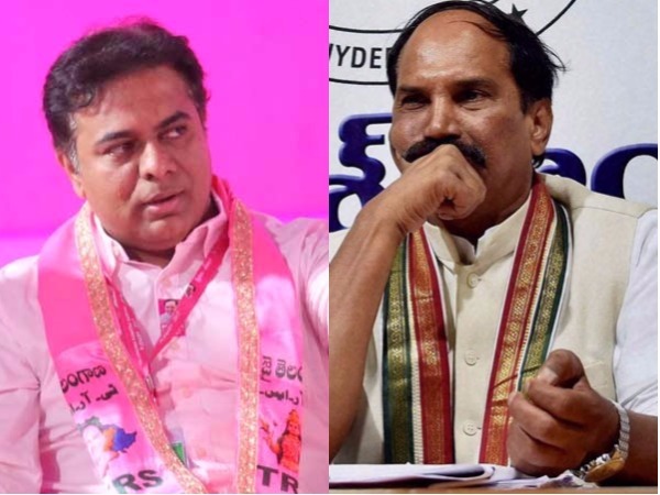 KTR responds on Uttam Kumar Reddys early elections challenge KTR responds on Uttam Kumar Reddys early elections challenge