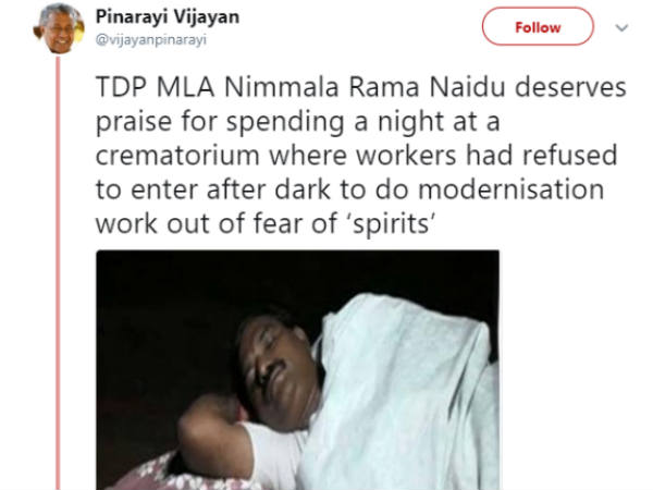 Why an Andhra Pradesh MLA ate, bathed and spent two nights in a crematorium Why an Andhra Pradesh MLA ate, bathed and spent two nights in a crematorium
