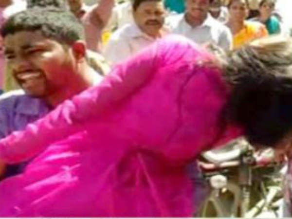 వరుడిని చితకబాది.. అమ్మాయిని భుజాన వేసుకుని..