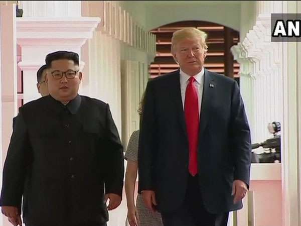 Trump-Kim Meeting: One on one meeting ends, leaders take a walk together Trump-Kim Meeting: One on one meeting ends, leaders take a walk together