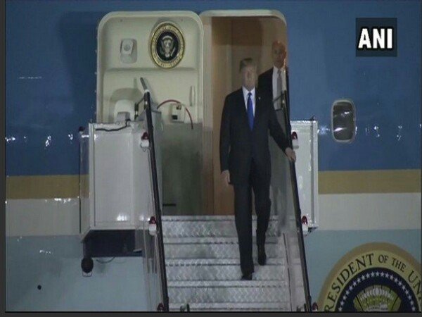 Donald Trump arrives in Singapore for Kim meet. Donald Trump arrives in Singapore for Kim meet.