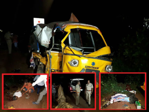 6 killed, 8 injured in East Godavari road accident, after Tipper lorry rams Auto 6 killed, 8 injured in East Godavari road accident, after Tipper lorry rams Auto