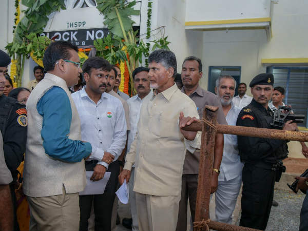 Chandrababu inaugurates 3 lakh homes to poor Chandrababu inaugurates 3 lakh homes to poor