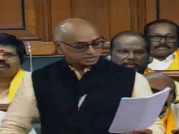 TRS Vs TDP in loksabha, as TRS takes objections TDP MP Galla Reddy remarks Telangana