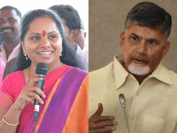 TRS MP Kavitha counter to Telugudesam over no confidence motion TRS MP Kavitha counter to Telugudesam over no confidence motion